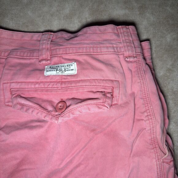 Polo Ralph Lauren Classic Fit Chino Cargo Shorts PINK 48B - Picture 2 of 7